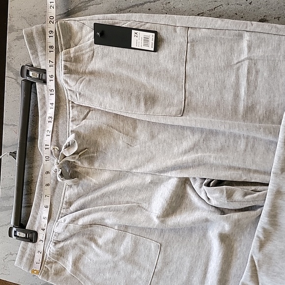 Bebe Sport Neon Logo Plus Size Jogger Heather Gray size 2X NWT - Picture 12 of 15